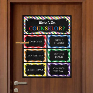 Where is the Counsellor Office Door Sign