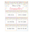 Where is the Counsellor Office Door Sign