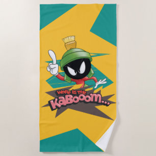 "Where is the Kabooom" MARVIN THE MARTIAN™ Points Beach Towel