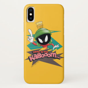 "Where is the Kabooom" MARVIN THE MARTIAN™ Points iPhone X Case