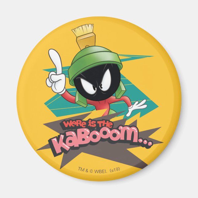 "Where is the Kabooom" MARVIN THE MARTIAN™ Points Magnet (Front)
