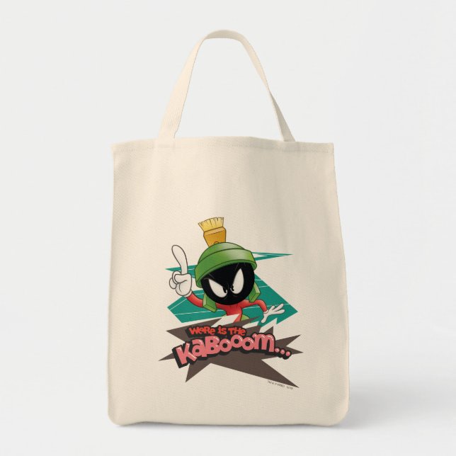 "Where is the Kabooom" MARVIN THE MARTIAN™ Points Tote Bag (Front)