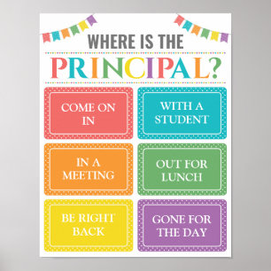 Where is the Principal Office Door Sign