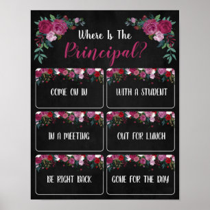 Where is the Principal Office Door Sign