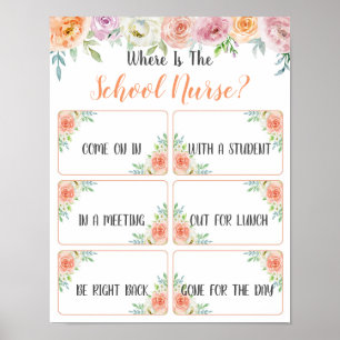 Where is the School Nurse Office Door Sign