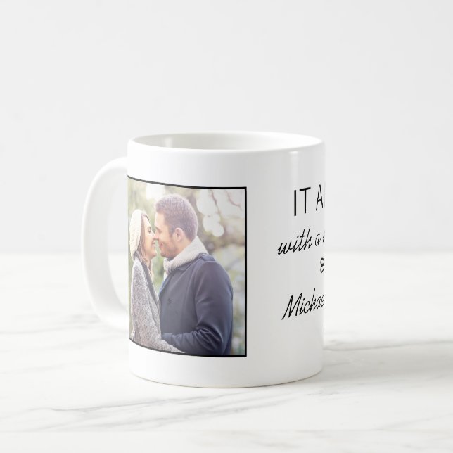 Where It All Began Personalised Couples Photo Coffee Mug (Front Left)