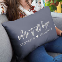 Where it all began Script Navy Blue Coordinates