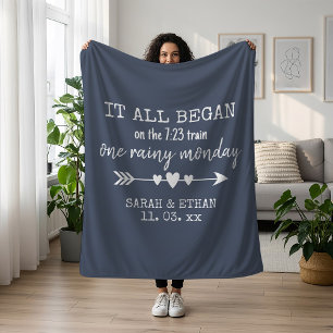 Where It All Began Valentine's Day With Love Fleece Blanket