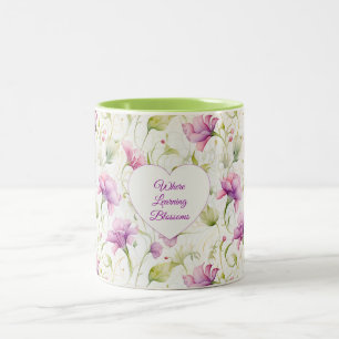 Where Learning Blossoms Two-Tone Coffee Mug