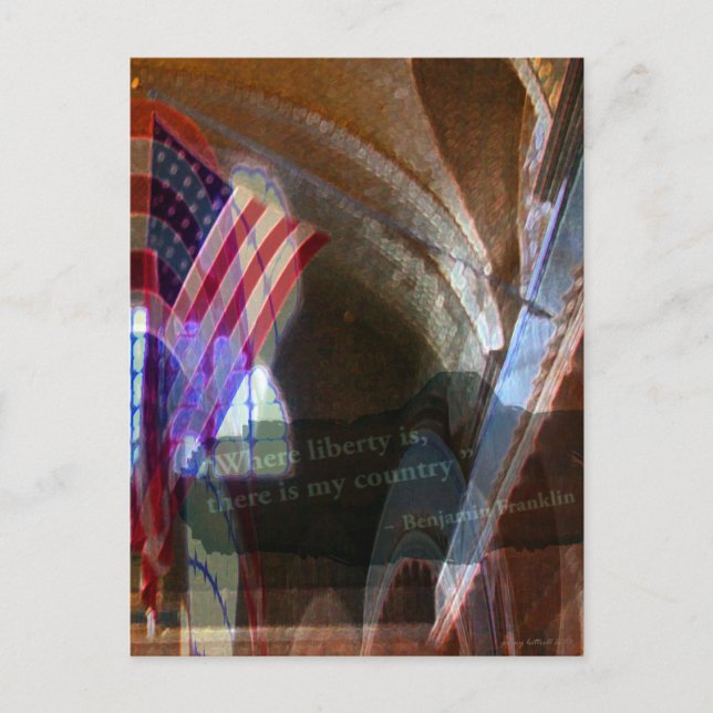 Where Liberty Is Postcard (Front)