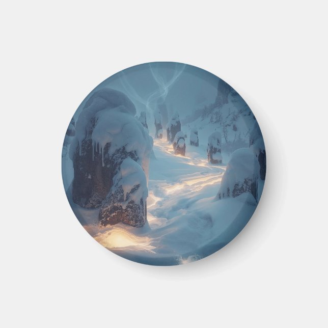 Where Light Wanders in Winter Magnet (Front)