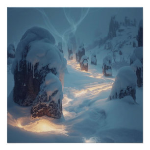Where Light Wanders in Winter Poster
