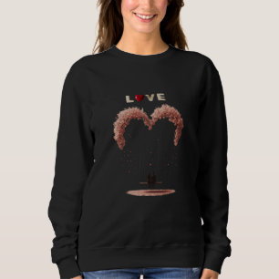 Where Love Gently Falls Petals Between Two Hearts Sweatshirt