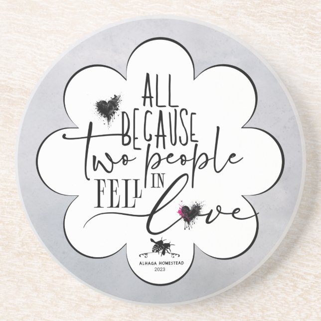 Where love grows  coaster (Front)