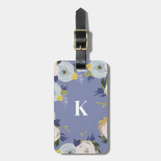 Where Love Grows Monogram Luggage Tag (Front Vertical)