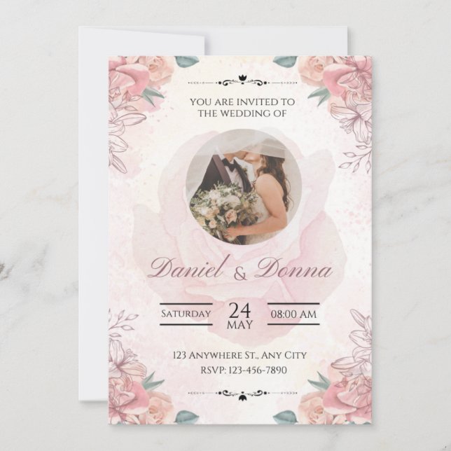 Where Love Meets Forever Invitation (Front)