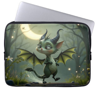 Where moonbeams dance, little mischief awakens. laptop sleeve