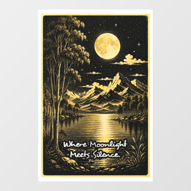 Where Moonlight Meets Silence Serene Nightscape (Sheet)