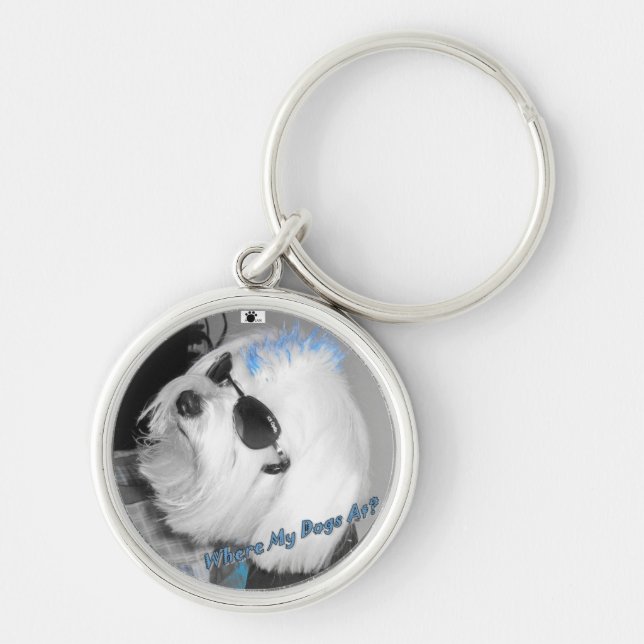 Where My Dogs At? Key Ring (Front)