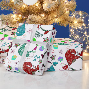 Where My Gnomies At? Holiday Gnome Wrapping Paper