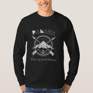 Where My Heart Belongs Panama Vacation Panama T-Shirt