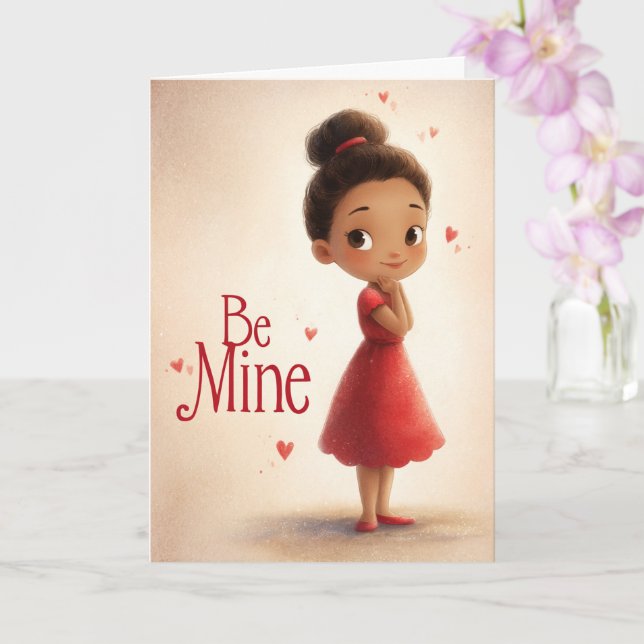 Where My Heart Rests Valentine Card (Orchid)