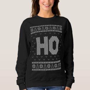 Where My Ho's At Ho Couple Ugly Christmas Sweater 