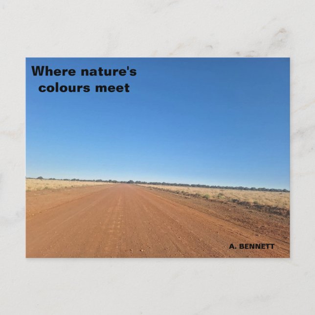 Where nature's colour meet postcard (Front)