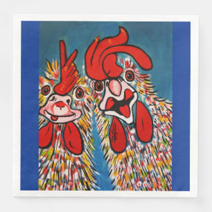 WHERE NOT CHICKENS NAPKIN