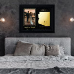 Where Our Journey Began Arizona Wedding Photo Foil Prints<br><div class="desc">"Where Our Journey Began" wedding couple's state map and photo keepsake design with moveable heart to the location of your wedding or other memorable occasion. To move the heart location, simple click "Personalise" and then "Customise" and drag the heart to the location of your choice. Other states available in our...</div>