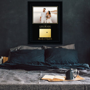 Where Our Journey Began Colorado Wedding Photo Foil Prints