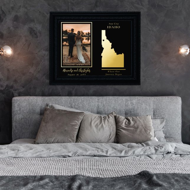 Where Our Journey Began Idaho Wedding Photo Foil Prints (Creator Uploaded)