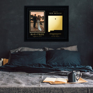 Where Our Journey Began New Mexico Wedding Photo Foil Prints