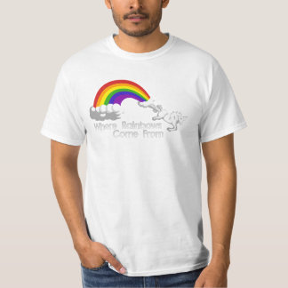Where rainbows come from t-shirts
