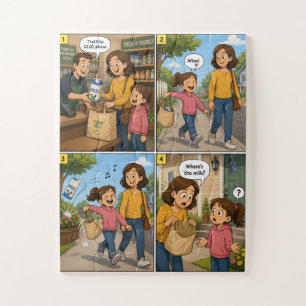 Where’s the Milk? A Funny Shopping Adventure Jigsaw Puzzle