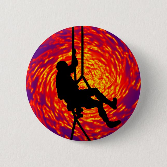 WHERE SOULS CLIMB 6 CM ROUND BADGE (Front)