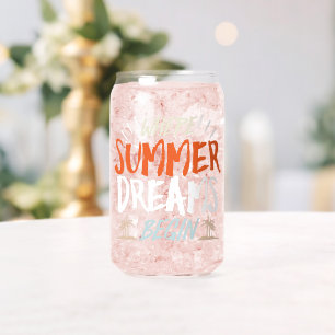 Where Summer Dreams Begin' Celestial Beach Night Can Glass