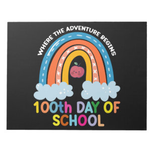 Where The Adventure Begins 100th Days Smarter  Notepad