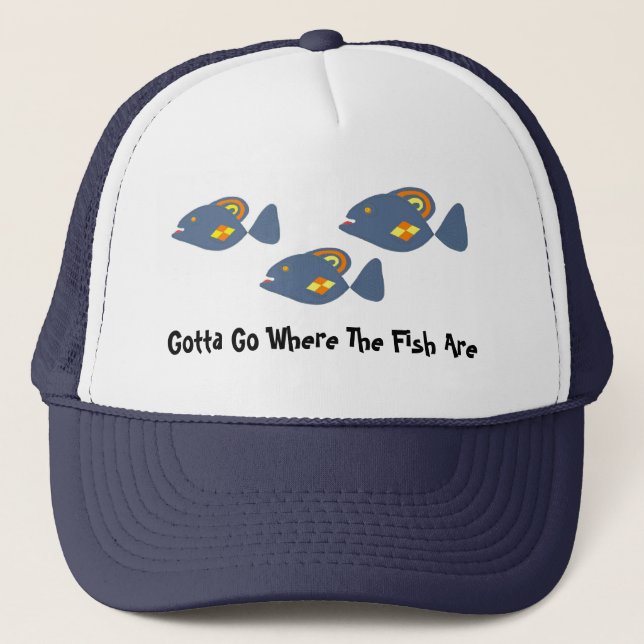 Where the Fish Are Trucker Hat (Front)