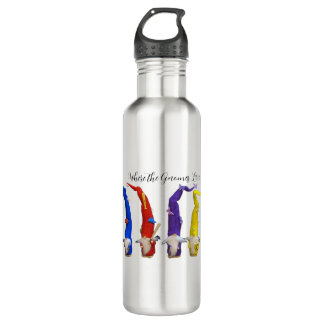 Where the Gnomes Live  710 Ml Water Bottle
