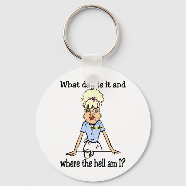 where the hell am i key ring (Front)