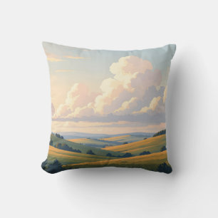 Where The Land Breathes – Vast Landscape Throw Cushion