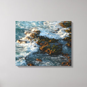 Where the Ocean Meets the Rocks Canvas Print