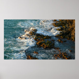 Where the Ocean Meets the Rocks Poster