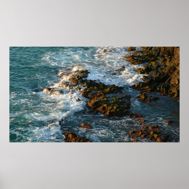 Where the Ocean Meets the Rocks Poster (Front)