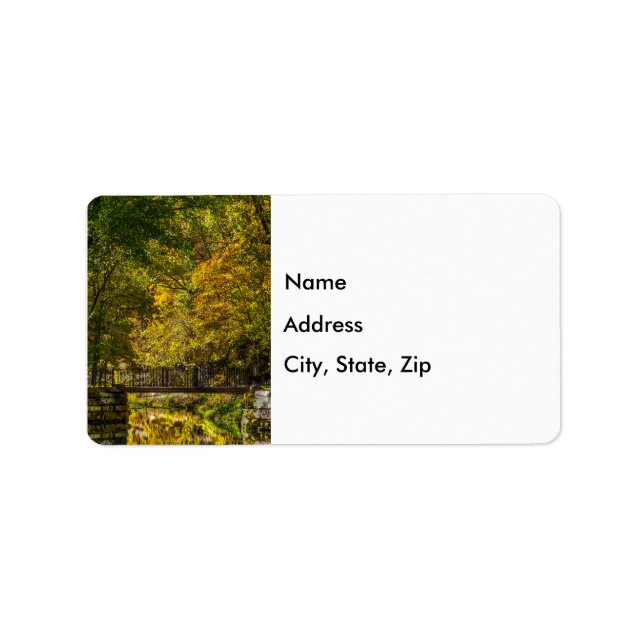 Where The Reflections Begin Painterly Address Label (Front)
