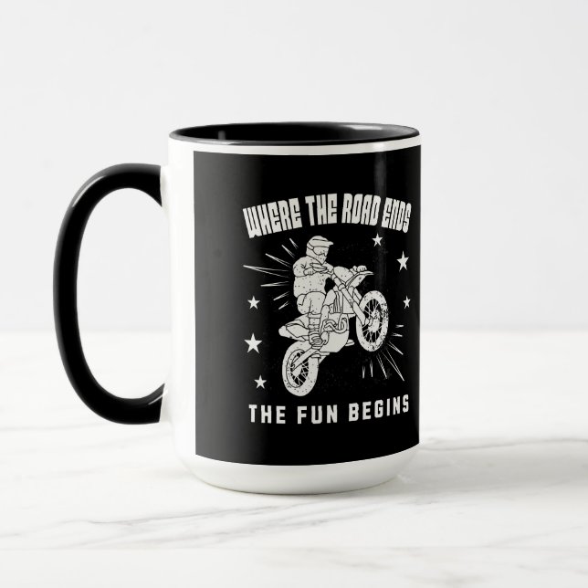 Where The Road Ends - The Fun Begins Mug (Left)
