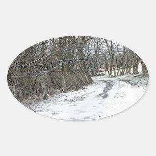 Where the road may take you oval sticker