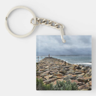 Where the Rocks Meet the Sea - Bastion Point Key Ring