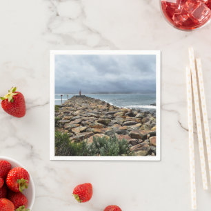 Where the Rocks meet the Sea - Bastion Point Napkin